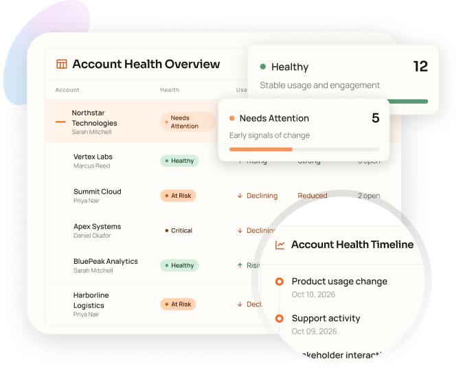 AI Account Health & Risk Intelligence