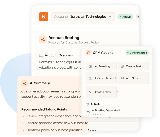 AI Account Summaries & CRM Workflows