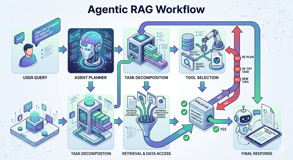 Agentic RAG: Architecture, Workflows & Enterprise Guide