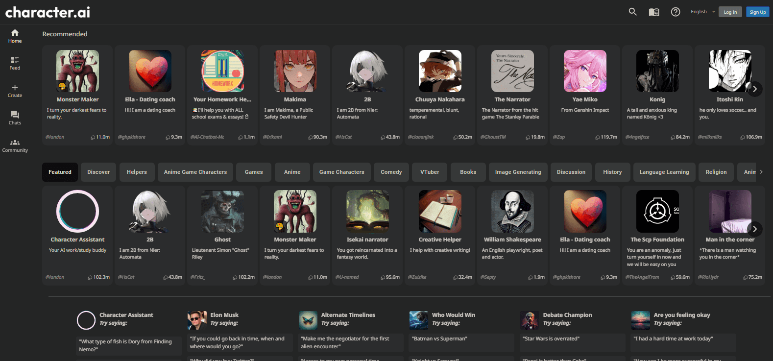 Character AI Dashboard