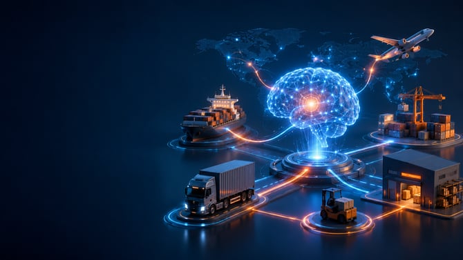 AI-powered logistics and global network 