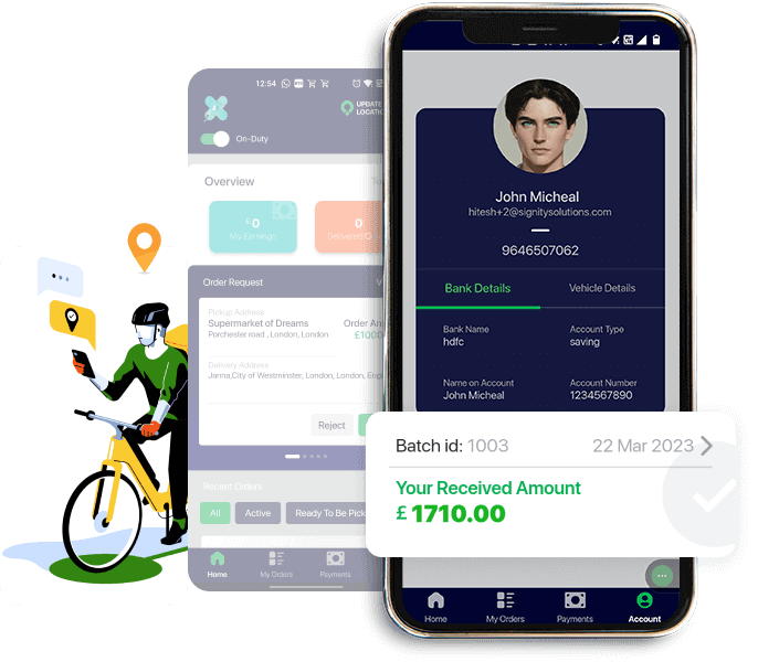 Features of Rider App