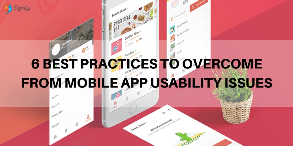 6 best practise to overcome from mobile app usability issues