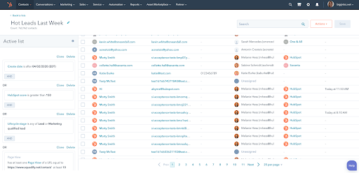 Easy leads segmentation with HubSpot