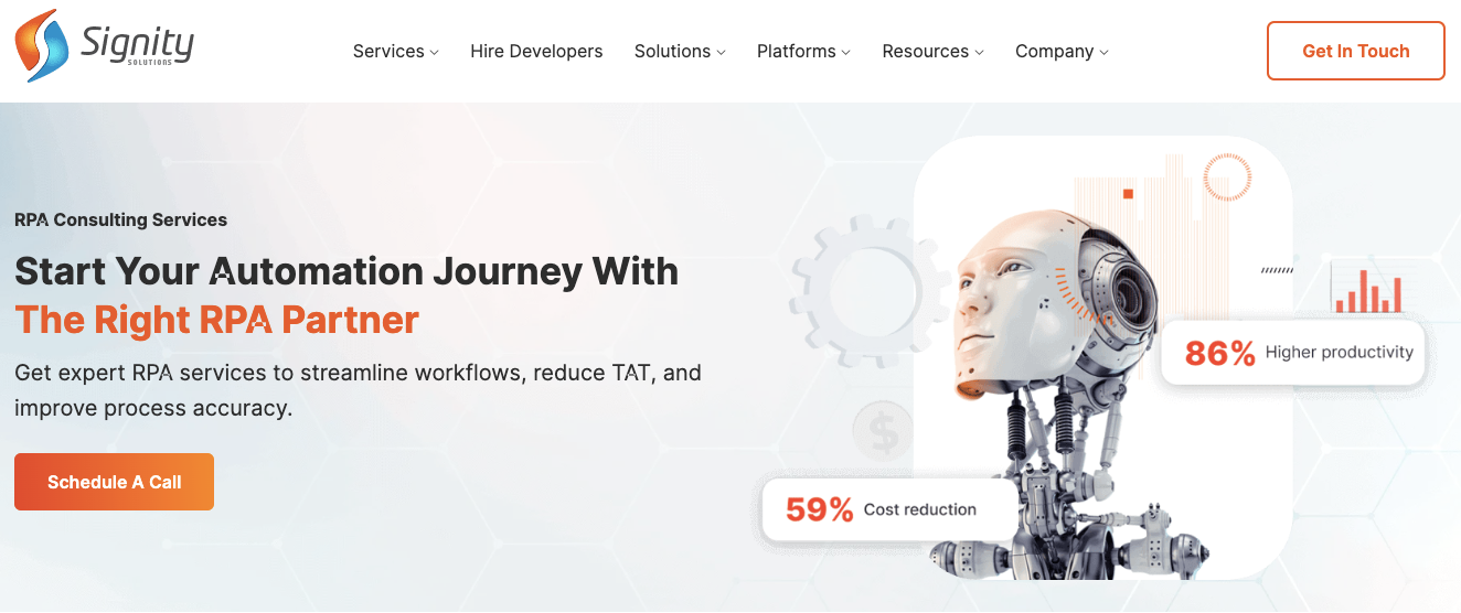 Signity Solutions RPA Services