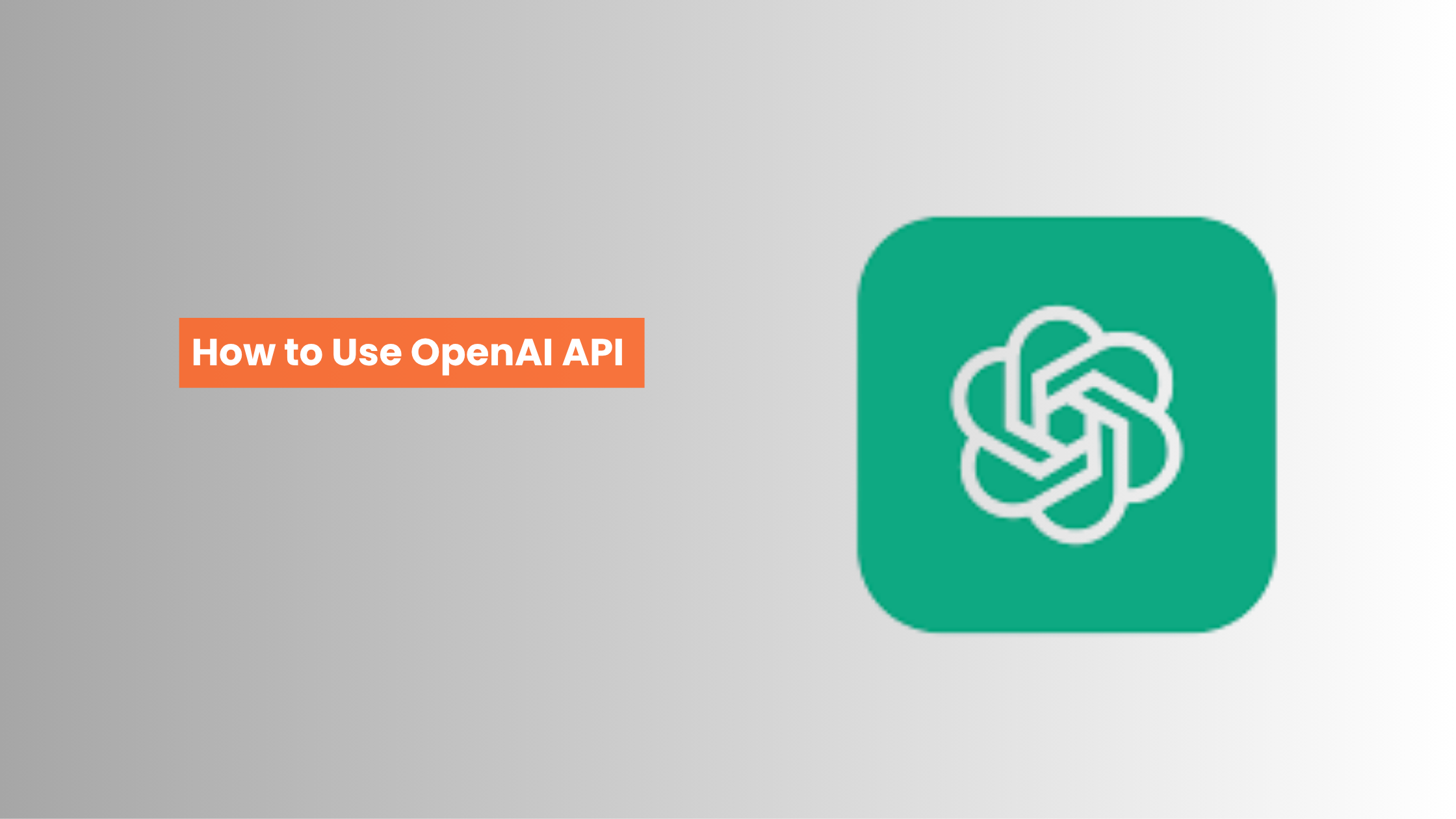 How to Use OpenAI API & Find Your Key