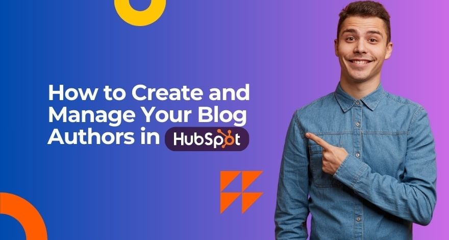 create and manage blog authors 