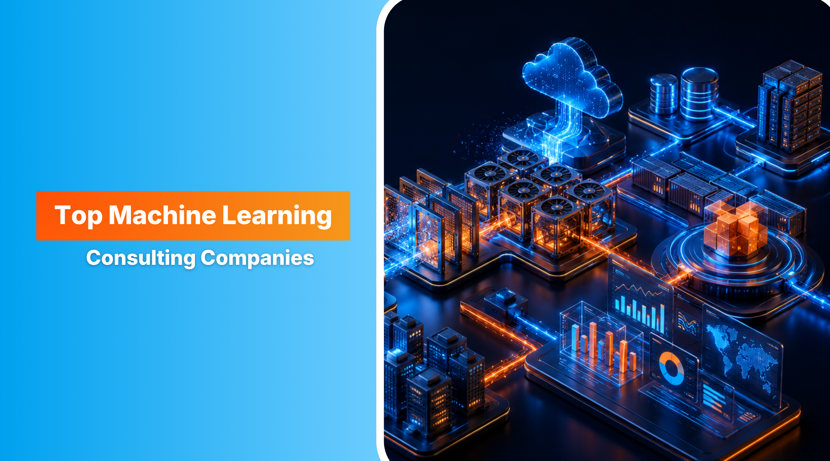 The banner now presents a clean, enterprise-style machine learning workflow with a clear data-to-deployment journey and ample space for your blog title 