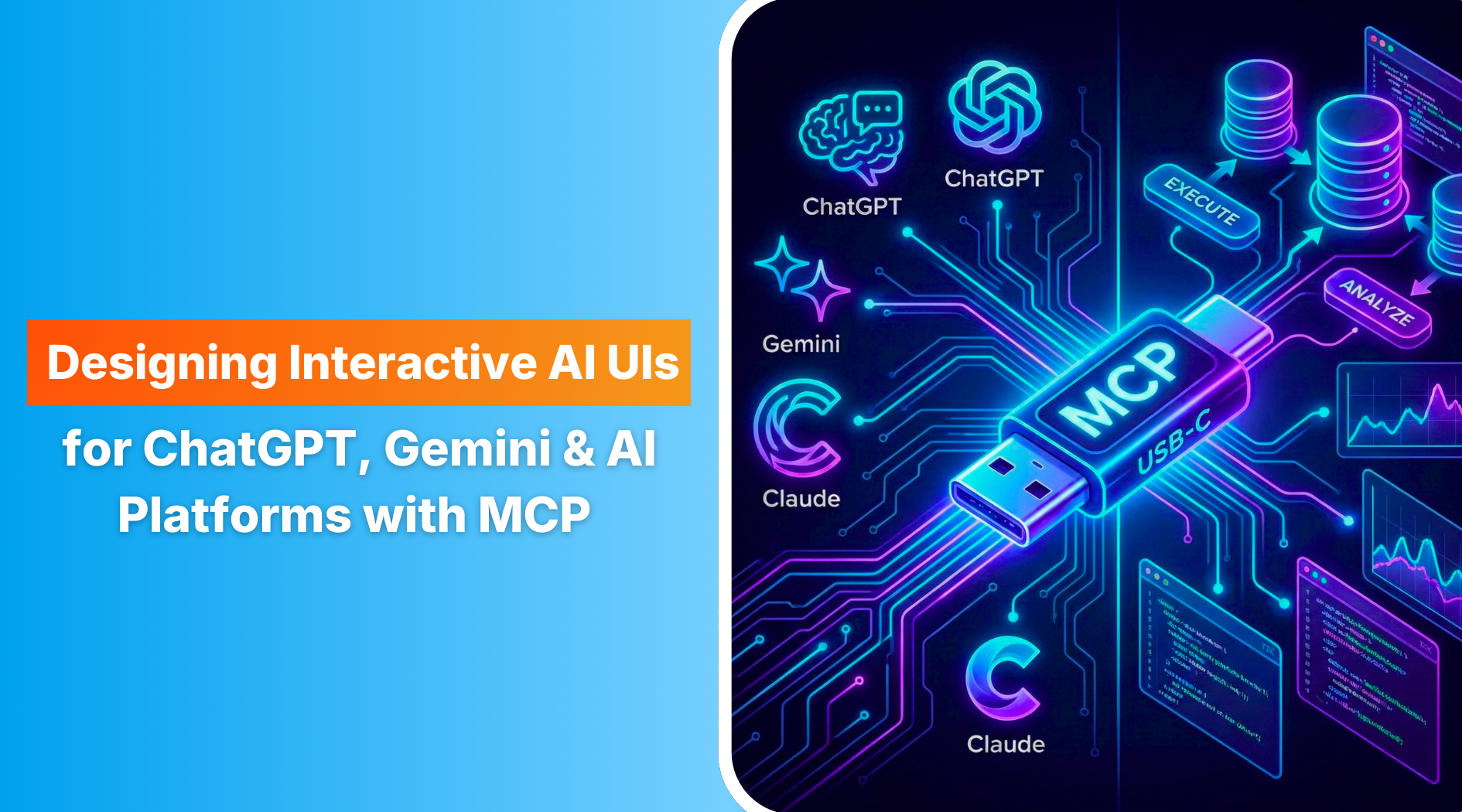 Designing Interactive AI UIs for ChatGPT, Gemini, & AI Platforms with MCP UI 